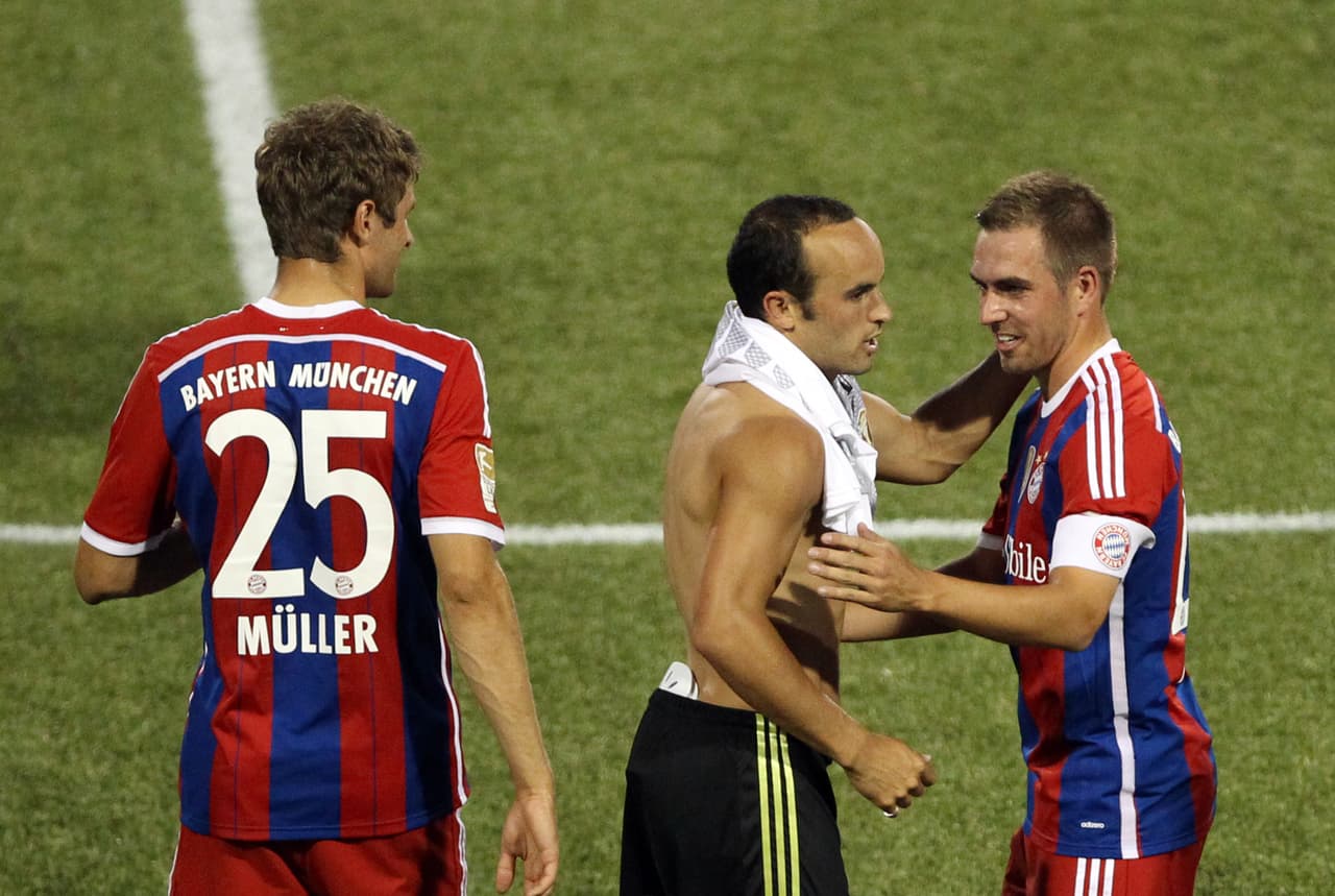 Los campeones del mundo y de todo a nivel de clubes, los teutones Philipp Lahm y Thomas Müller, también se hicieron presentes con el Bayern Múnich.