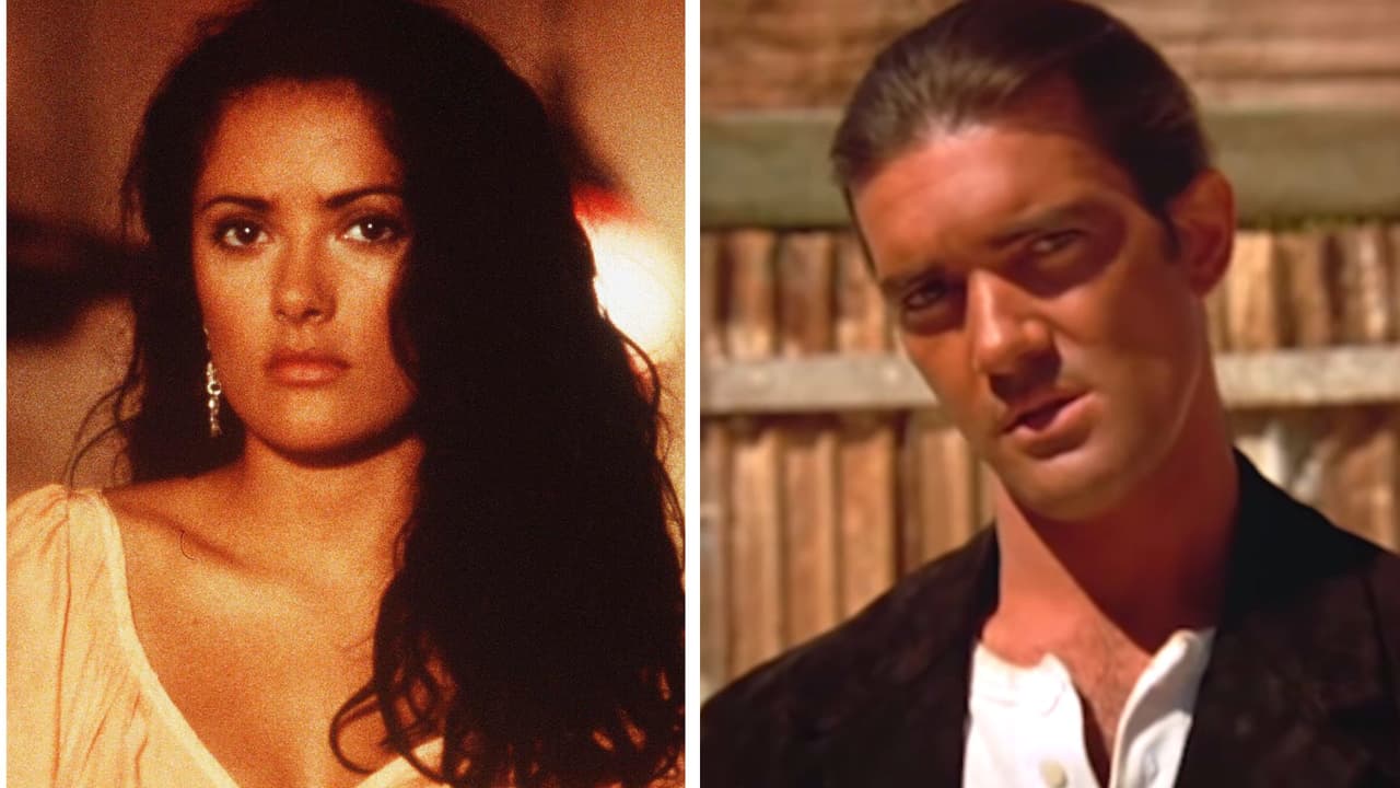 Salma Hayek lloró al grabar una difícil escena con Antonio Banderas: "le tenía miedo"