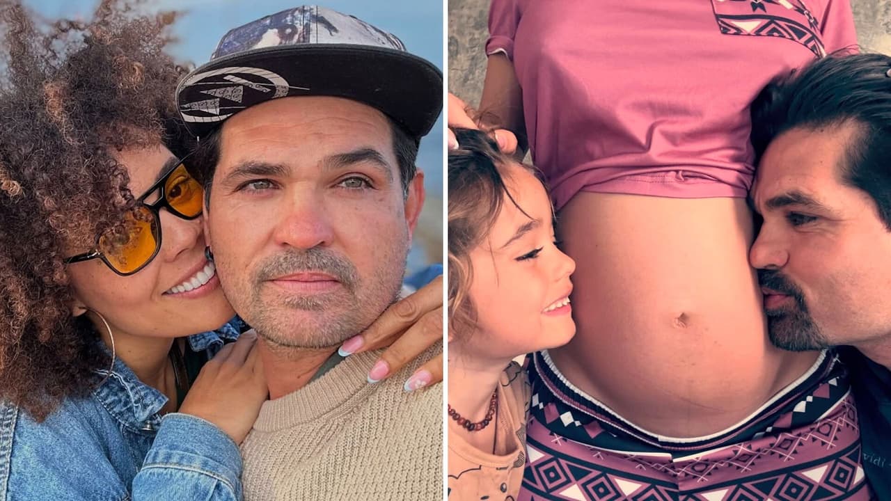 Ferdinando Valencia y Brenda Kellerman comparten tiernas fotos de la pancita de su bebé arcoíris