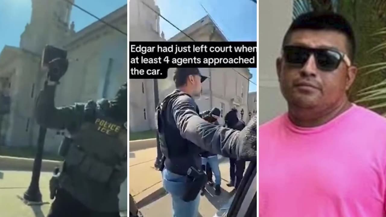 “Tengo mucho coraje”: Mujer graba el momento exacto en que ICE detiene a su esposo en Nueva Jersey