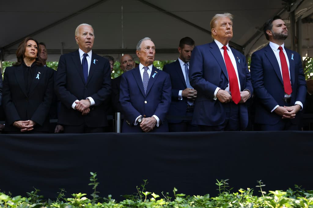 La conmemoración del 11-S reúne a Harris y Trump, el día después de su tenso debate