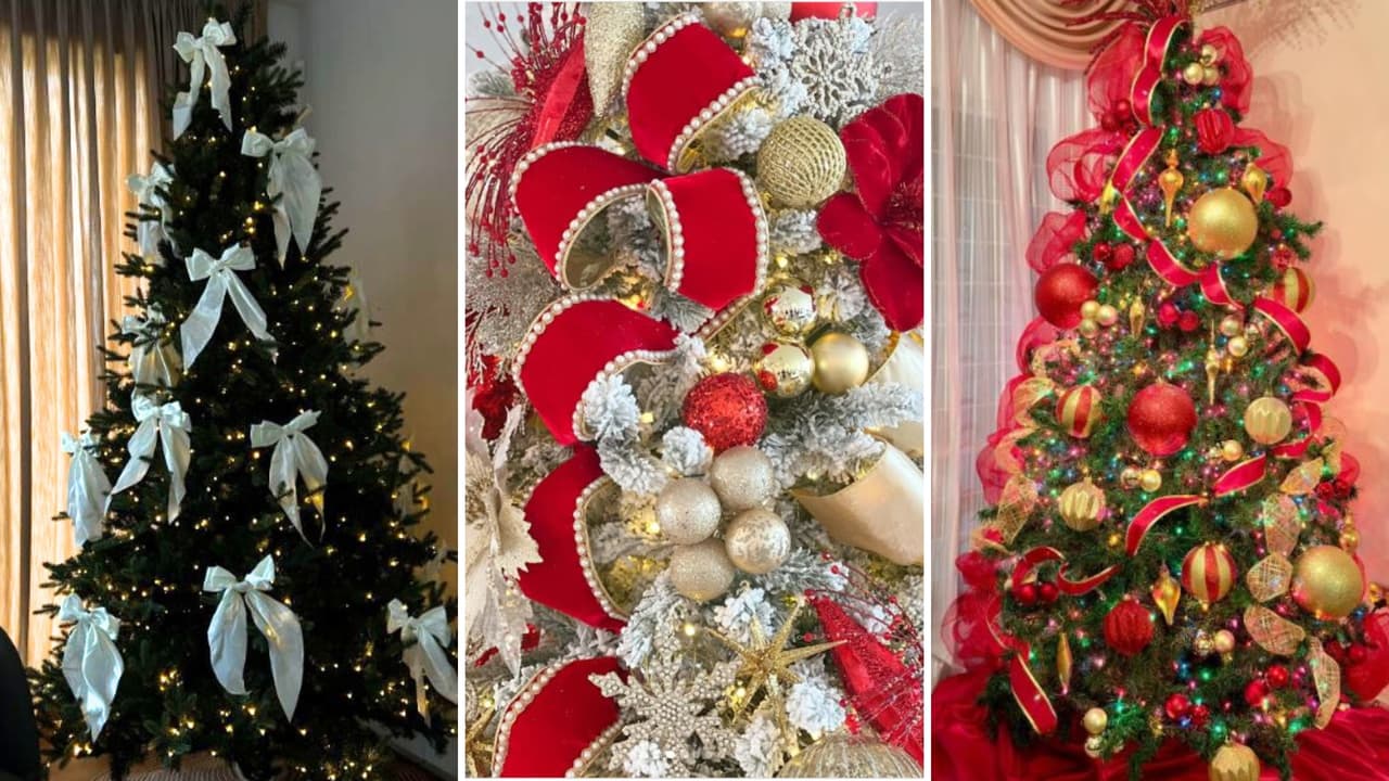 Decora tu árbol de Navidad con listones