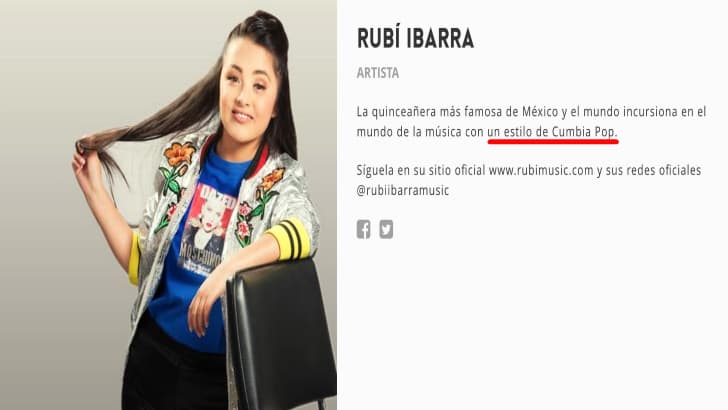 Rubí Ibarra García grabó 12 temas para su disco debut.