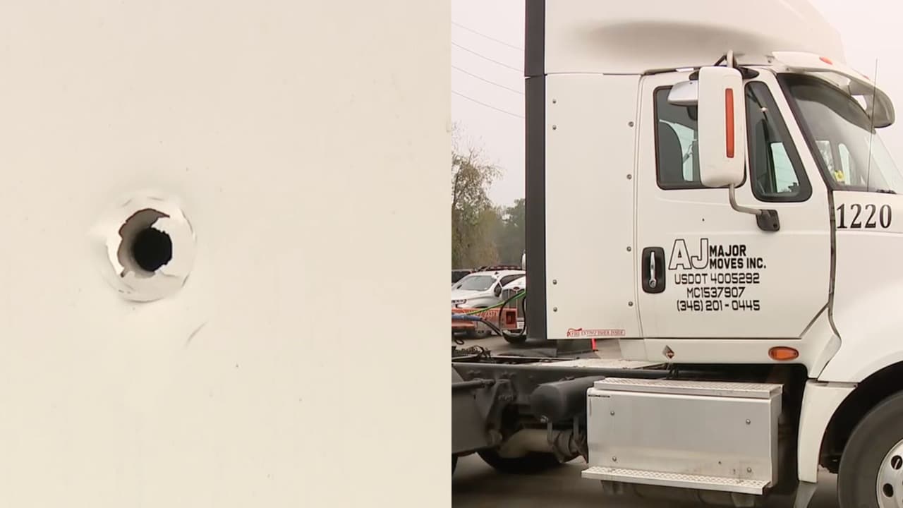 Camionero es baleado en plena autopista de Houston y se encuentra en condición crítica