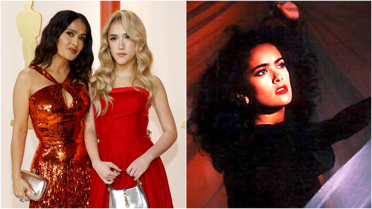 Hija de Salma Hayek aparece con espectacular vestido rojo al más puro estilo de 'Teresa'