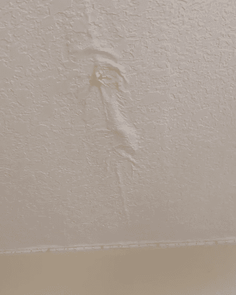 La fuerte y constante lluvia ha provocado que en algunas residencias comiencen a revelarse goteras en los techos.