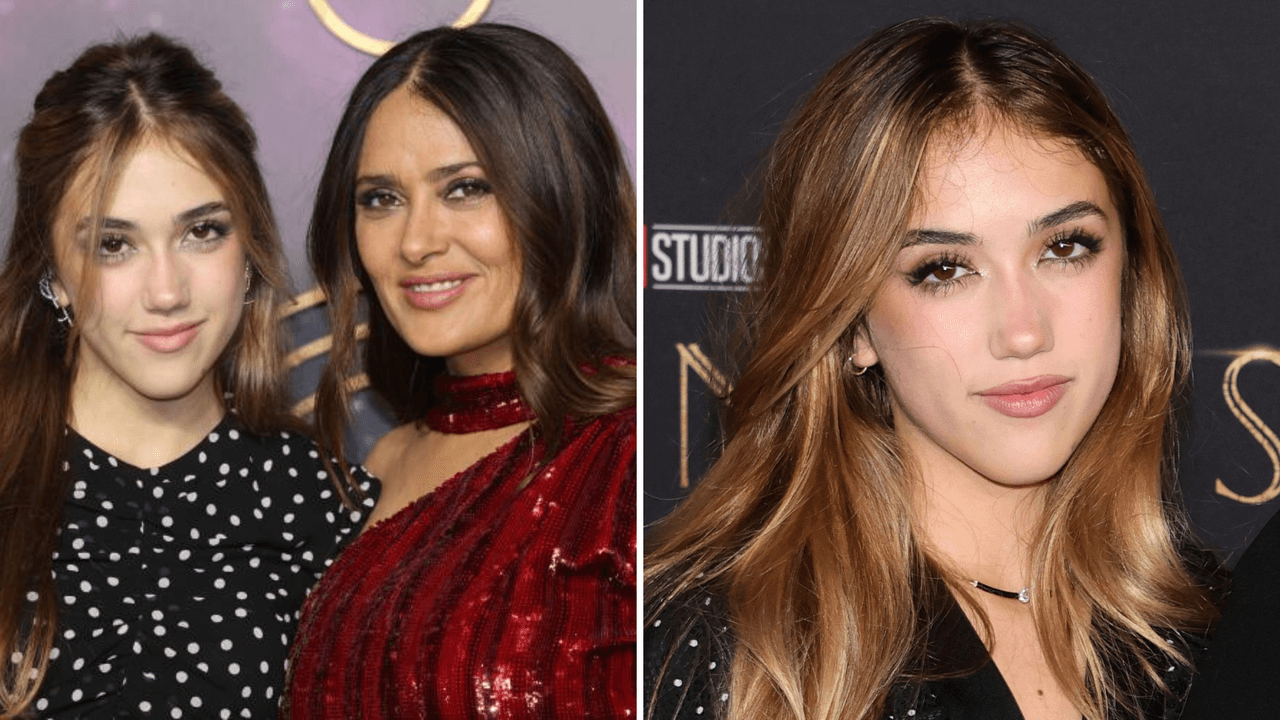 Hija de Salma Hayek mordió el roscón de Reyes con todo y bolsa: su foto causó furor en Instagram