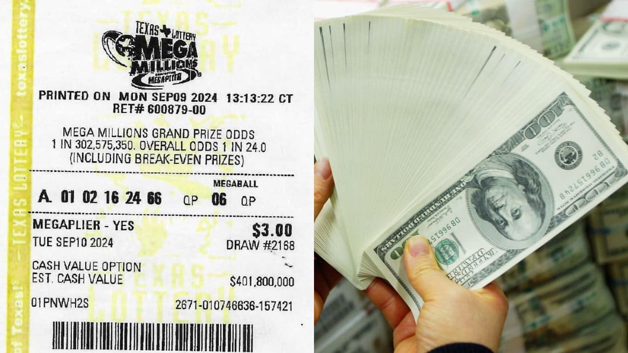 Este es el boleto ganador del Mega Millions con el premio más gordo de lotería en la historia de Texas