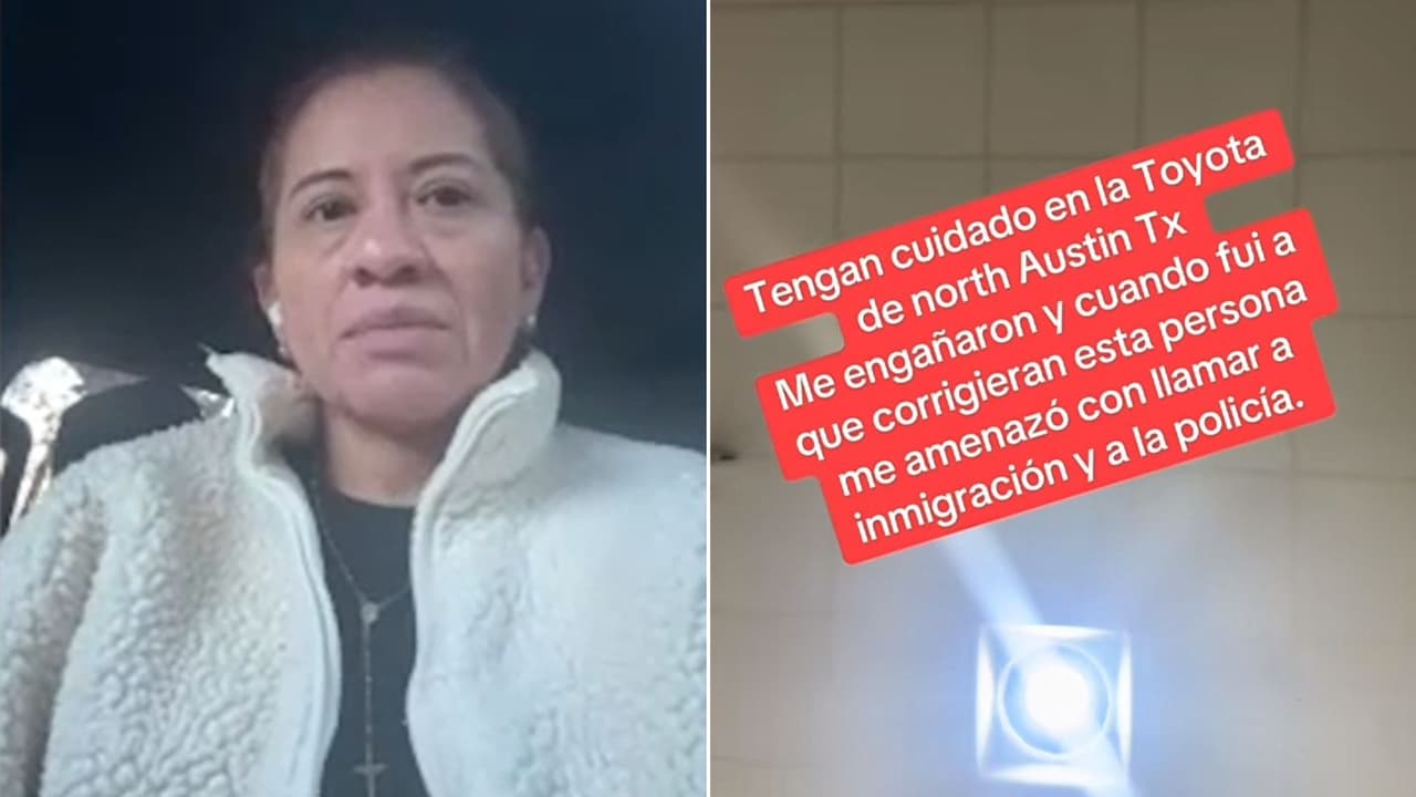 La mujer asegura que un empleado del concesionario la amenazó con llamar a ICE tras una disputa por su contrato de auto.