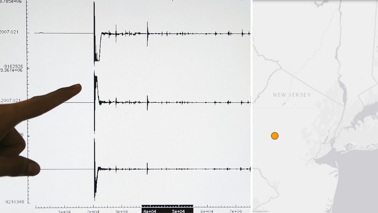 Reportan sismo en Nueva Jersey durante la madrugada del miércoles