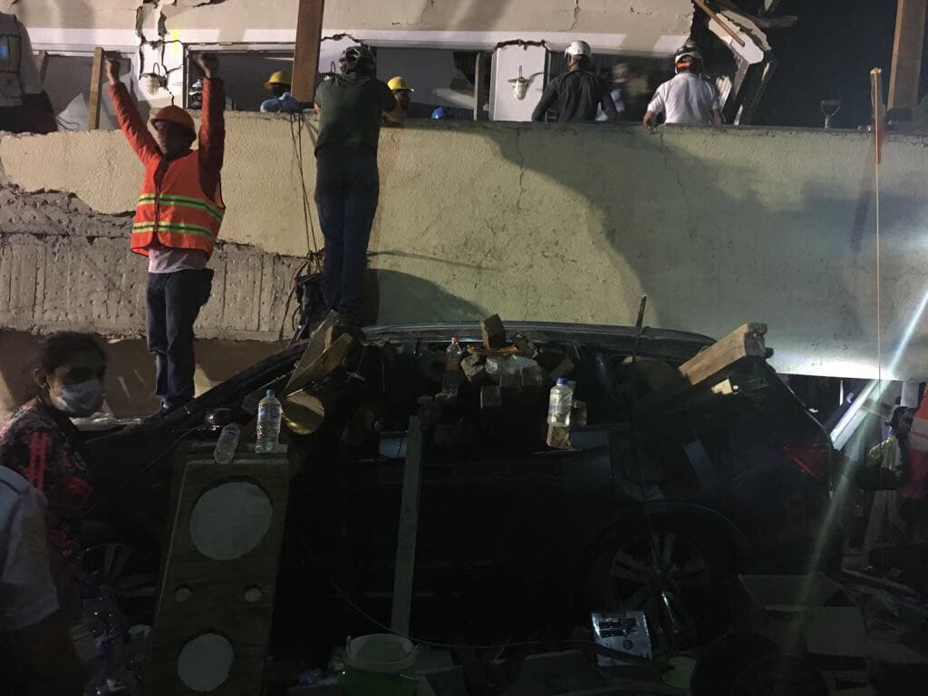 By mid-afternoon, 52 people had been pulled out alive since Tuesday's magnitude 7.1 quake, Mexico City's Social Development Department said, adding in a tweet: "We won't stop." Among them were 11 people rescued at the Enrique Rebsamen school, where three people remained missing, two children and an adult. Earlier, journalists saw rescuers pull two small bodies from the rubble, covered in sheets.