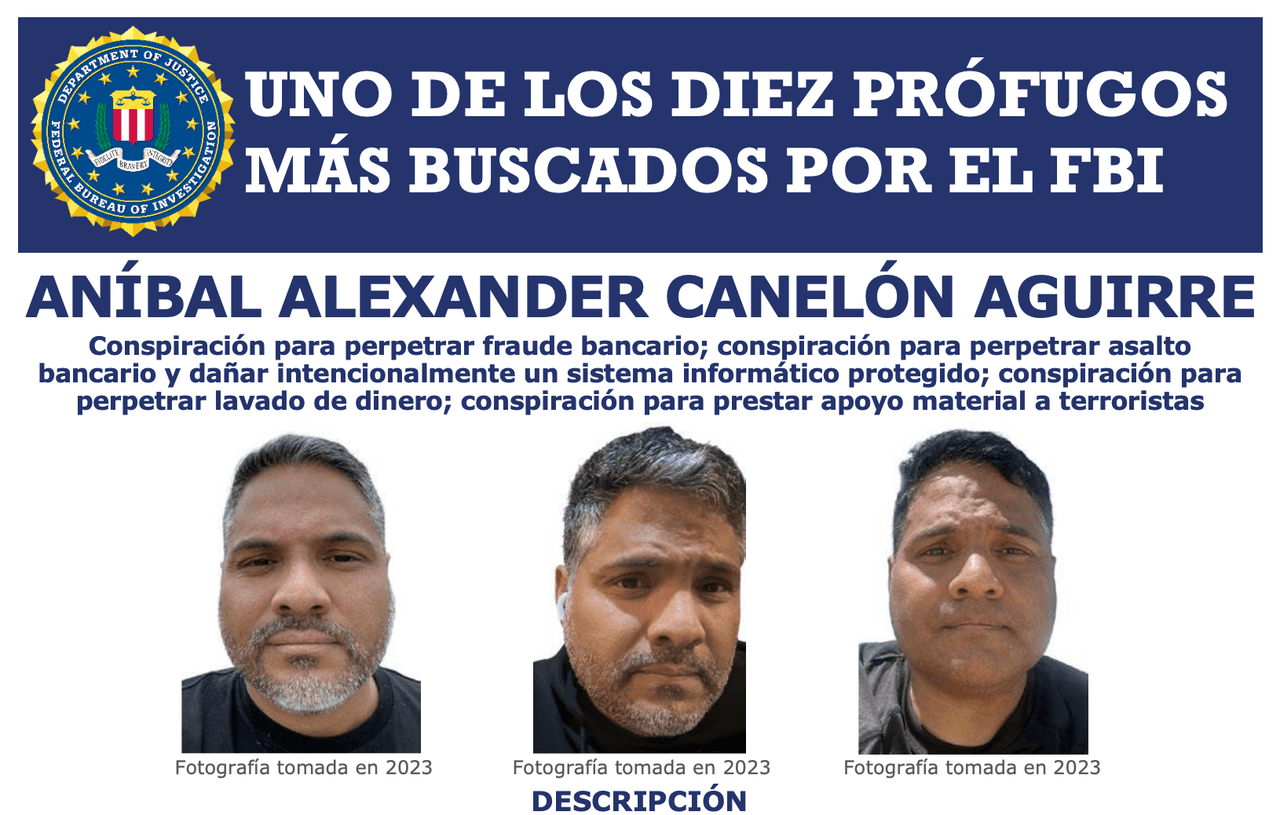 Un venezolano del Tren de Aragua es el primer ciberdelincuente en lista de más buscados del FBI