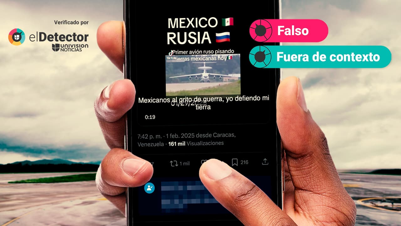 Es falso que ese video muestra un avión ruso pisando tierras mexicanas en 2025: está fuera de contexto