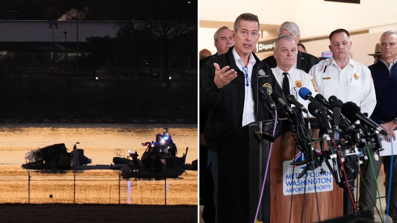 Autoridades buscan unos 60 cadáveres, tras choque de avión de American Airlines y helicóptero militar