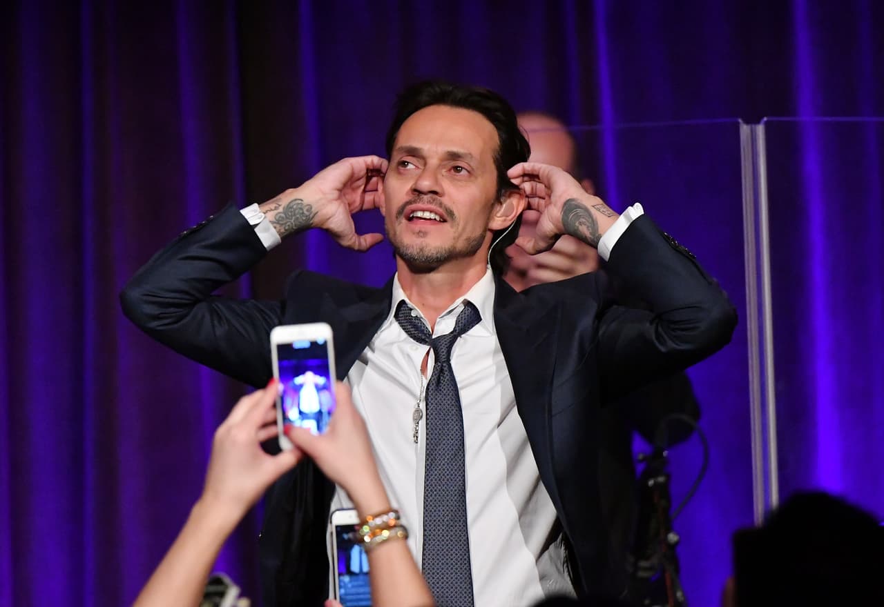 Marc Anthony se preparó desde temprano para dedicar su música a los asistentes de la gala, que este año tuvo como lema 'Cambiando vidas/Construyendo sueños'.
