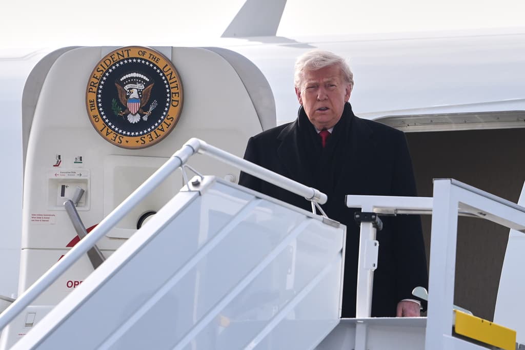 Trump llega a Davos en medio de crecientes tensiones con Europa por Groenlandia
