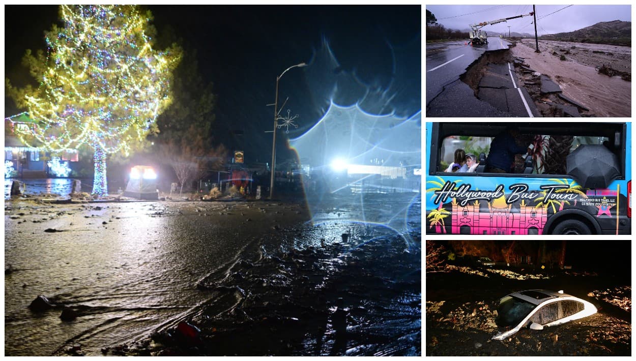 Una serie de tormentas, generadas por el paso de ríos atmosféricos cálidos por el estado de California, ha provocado
<b><a href="https://www.univision.com/local/los-angeles-kmex/tormenta-sur-de-california-dos-muertos-personas-atrapadas-alertas" target="_blank">grandes daños del norte al sur del estado,</a></b> donde el 25 de diciembre, las intensas lluvias complicaban toda celebración.