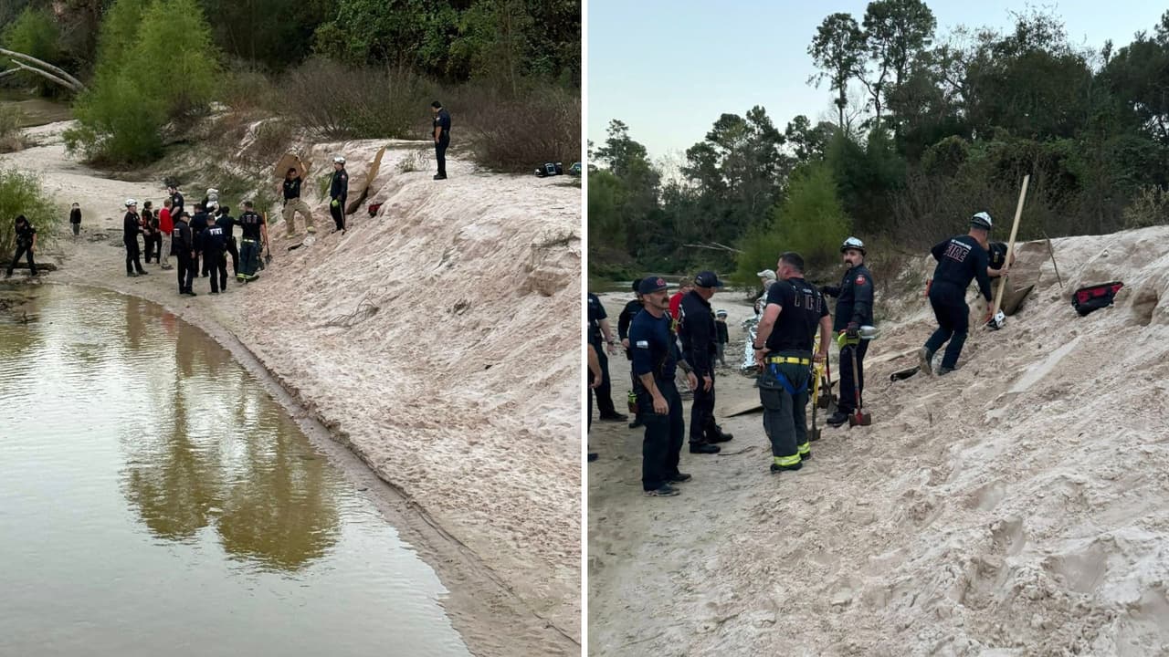 Niña queda sepultada al abrirse un hoyo en la arena en la que jugaba durante una excursión familiar