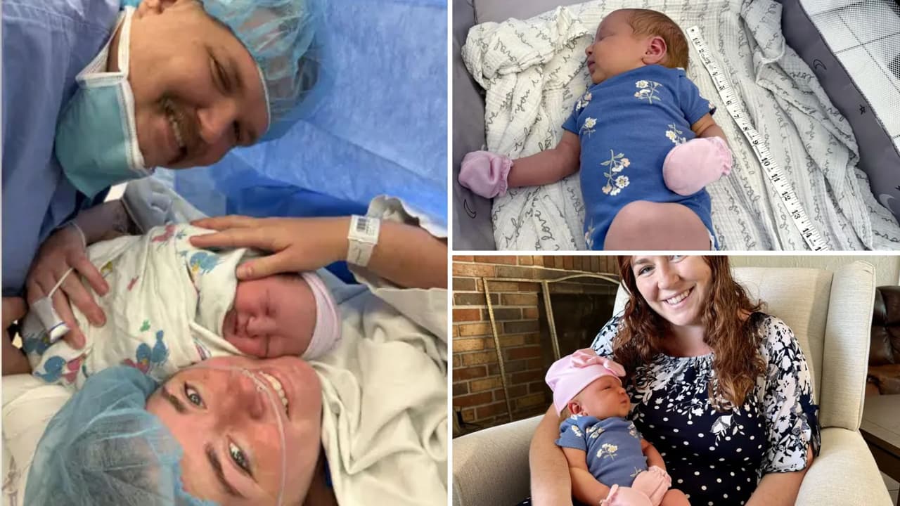 “¡Wow, qué gigante!”: bebé recién nacida en Florida asombra a médicos por su tamaño