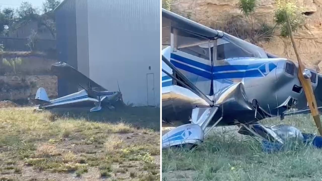 Avión sufre falla, sale de pista de aterrizaje y choca en aeropuerto privado de Boerne; hay un herido