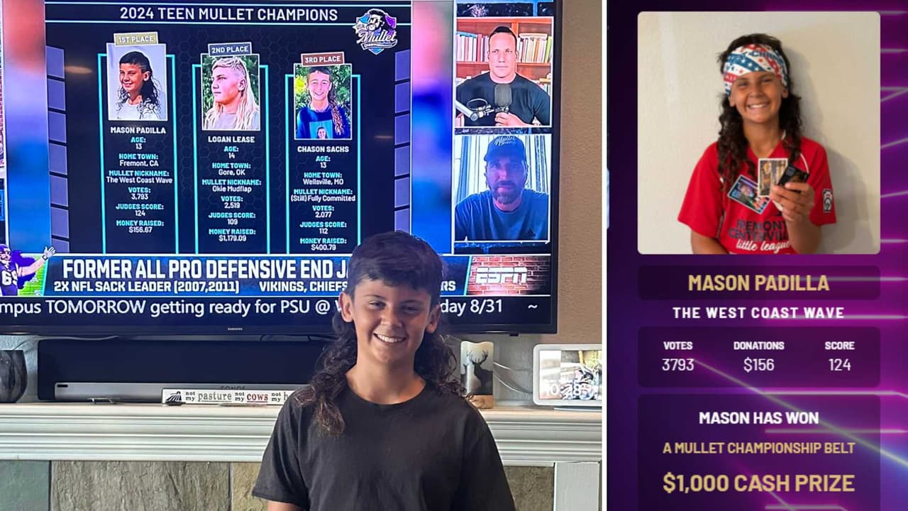Un chico hispano se corona como el 'rey del corte mullet' y esto planea hacer con su cabellera
