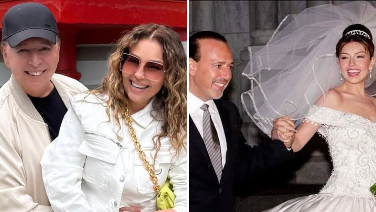 Thalía y Tommy Mottola celebran sus Bodas de Plata: "Controlando el llanto", ella le dedica mensaje