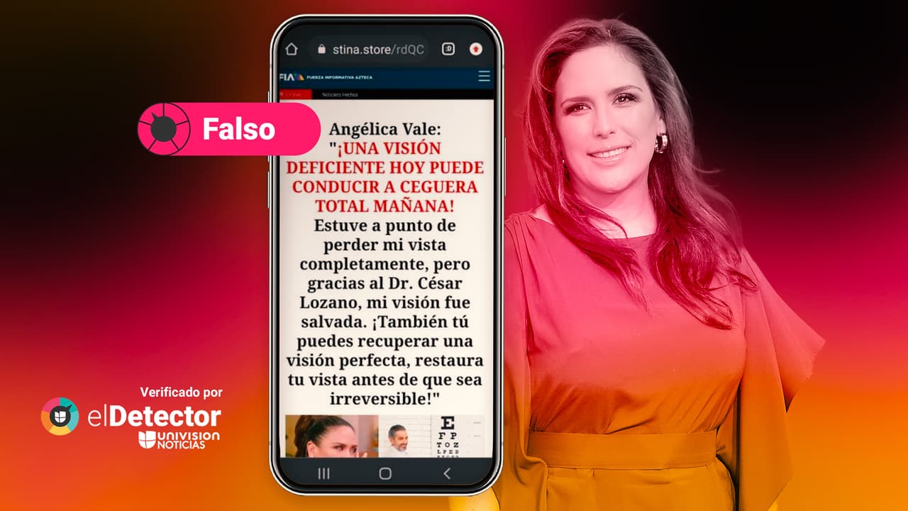 El conferencista César Lozano no le salvó la visión a Angélica Vale ni promueve un producto para los ojos