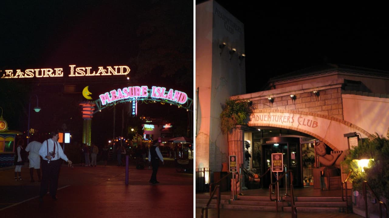 El Adventurers Club fue el más icónico, con personajes, artefactos exóticos y espectáculos improvisados.