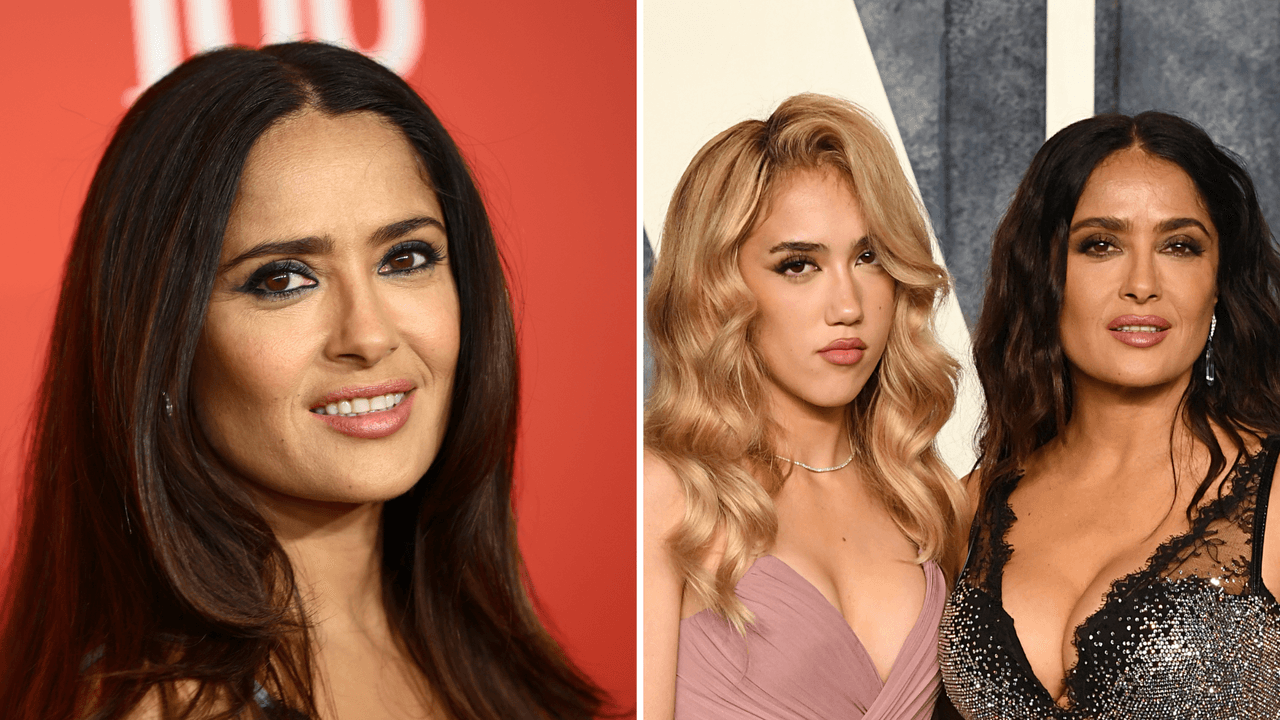 Salma Hayek brilló con su look en una gala, pero su hija Valentina y su hijastro robaron cámara
