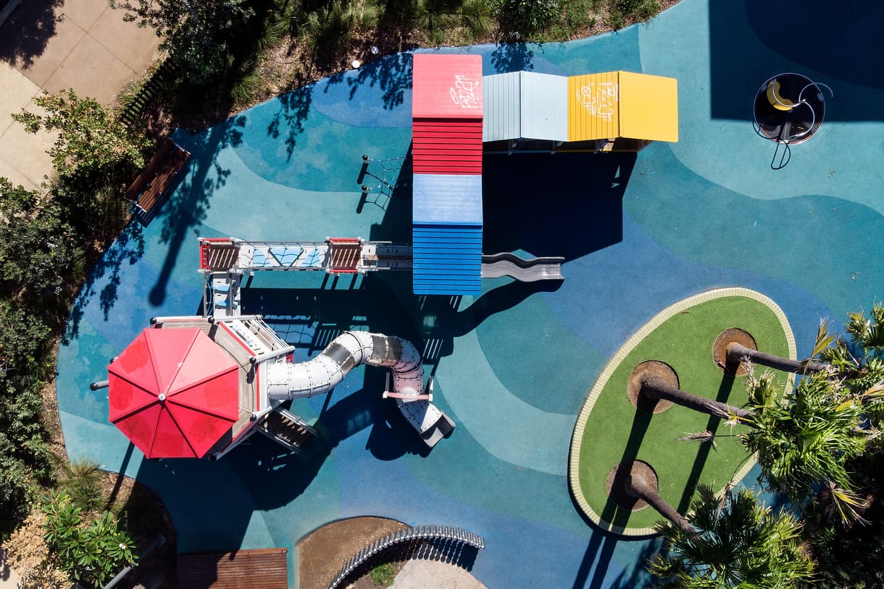 Un parque infantil en Sydney, Australia. 11 de abril.
<br>