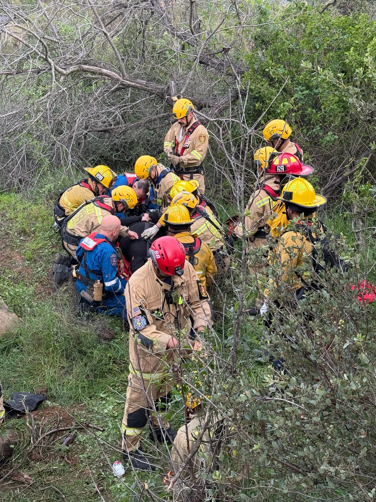 El rescate tuvo lugar en Mulholland Drive, una vía conocida por sus curvas pronunciadas y desniveles en el área de Studio City.