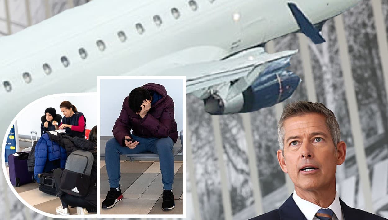 El
<b>secretario de Transporte de Estados Unidos</b>, Sean Duffy, celebró una conferencia de prensa en el
<b>aeropuerto LaGuardia, en Nueva York</b>, el 28 de octubre. Allí repitió cómo en 28 días,
<b><a href="https://www.univision.com/noticias/politica/millones-estadounidenses-afectados-falta-de-fondos-federales" target="_blank">el cierre del gobierno federal</a> </b>aumentó
<b>los retrasos y cancelaciones de vuelos</b> en gran parte de la nación.
<br>
<br>Si antes enfrentaban una
<b>escasez de controladores aéreos</b>, ahora
<b>se suman las ausencias y el agotamiento</b> de los que tienen que trabajar, con la presión de que hace casi un mes, no reciben su salario.
<br>
<br>Duffy culpó de esta situación a los
<b> congresistas demócratas</b>, por no dar paso a propuestas para que a estos trabajadores, específicamente, sí se les pague a tiempo.