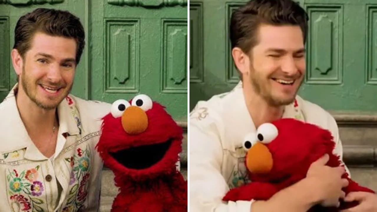Andrew Garfield le contó a Elmo que su mamá murió y su plática hizo llorar al Internet