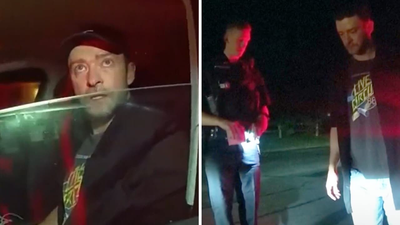 El arresto de Justin Timberlake en 2024.