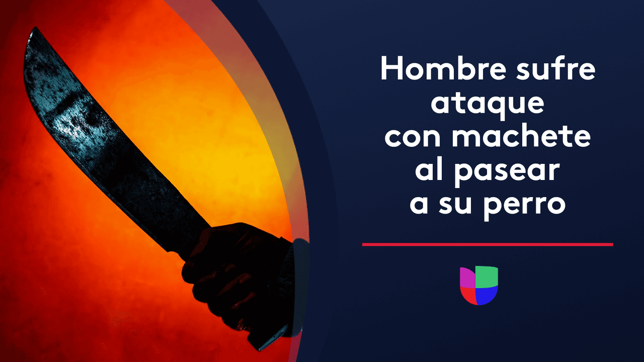 Hombre sufre ataque con machete al pasear a su perro