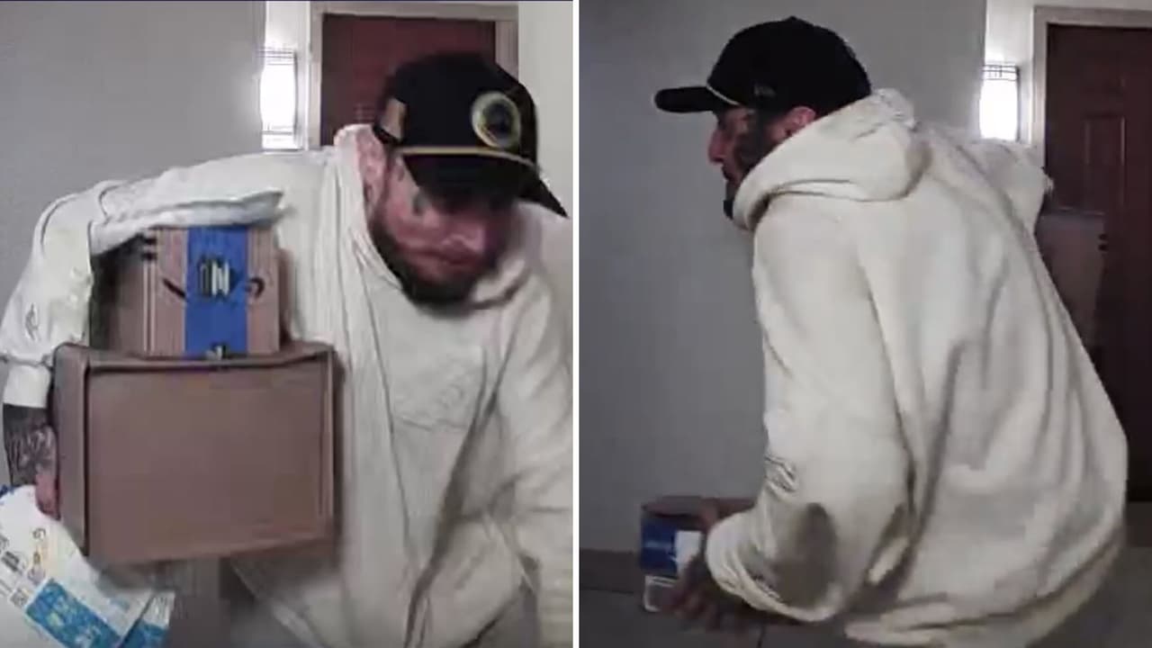 “Postal Malone”: el ladrón de paquetes que es buscado por la policía de Irvine