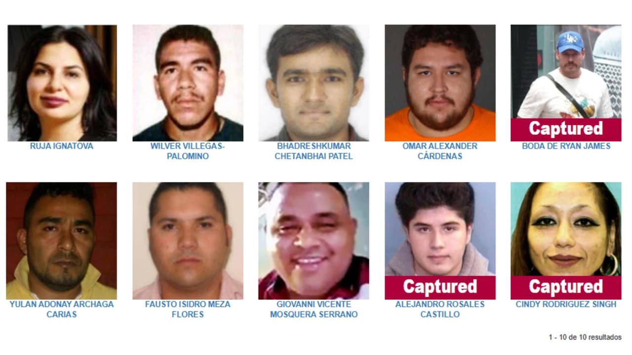 Captura de Ryan James Wedding, exatleta olímpico: así se mueve la lista de los 10 más buscados del FBI