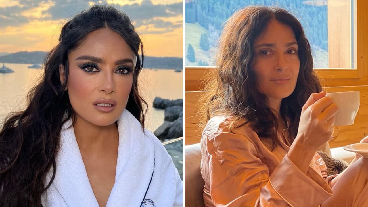 Salma Hayek presume sus canas y da ‘tip’ para “cubrirlas” sin teñirse: fotos