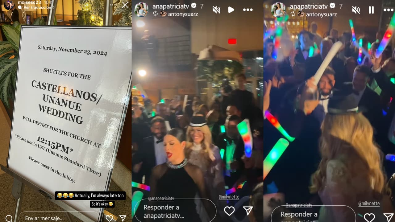 Migbelis Castellanos disfrutó de la gran fiesta de su boda en la que fue captada así bailando con Ana Patricia Gámez, de Enamorándonos USA.