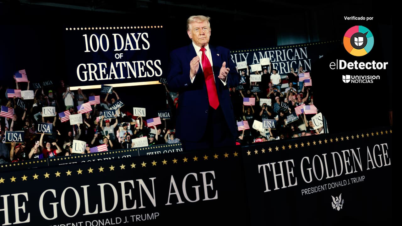 Del precio de los huevos a las acciones ejecutivas: Trump miente o exagera en el discurso por sus primeros 100 días en la Casa Blanca