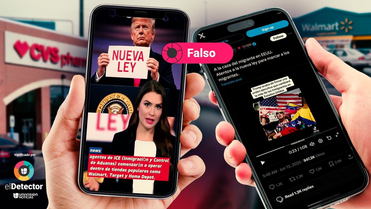 Trump NO ha firmado una orden ejecutiva para hacer de las “tiendas populares” puntos de control migratorio, ni una para prohibir la compra de alimentos a indocumentados