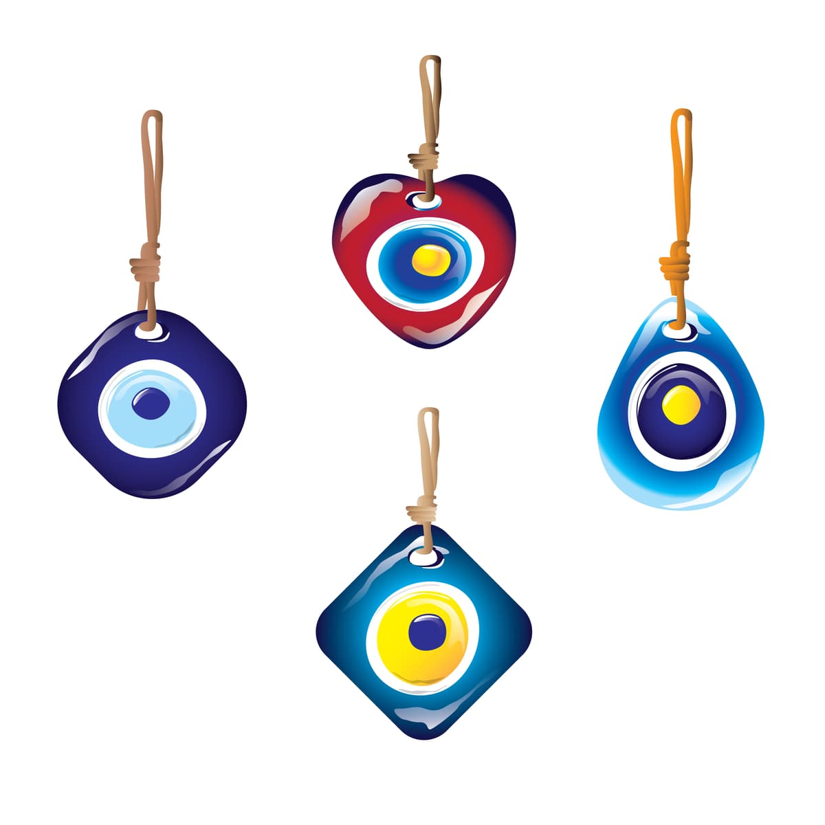 La gente suele llevar un ojo turco en pulseras, tobilleras, collares, dijes. También se puede poner en la puerta de las casas y en el trabajo. También hay culturas donde les ponen a bebés recién nacidos un ojo turco para protegerles.