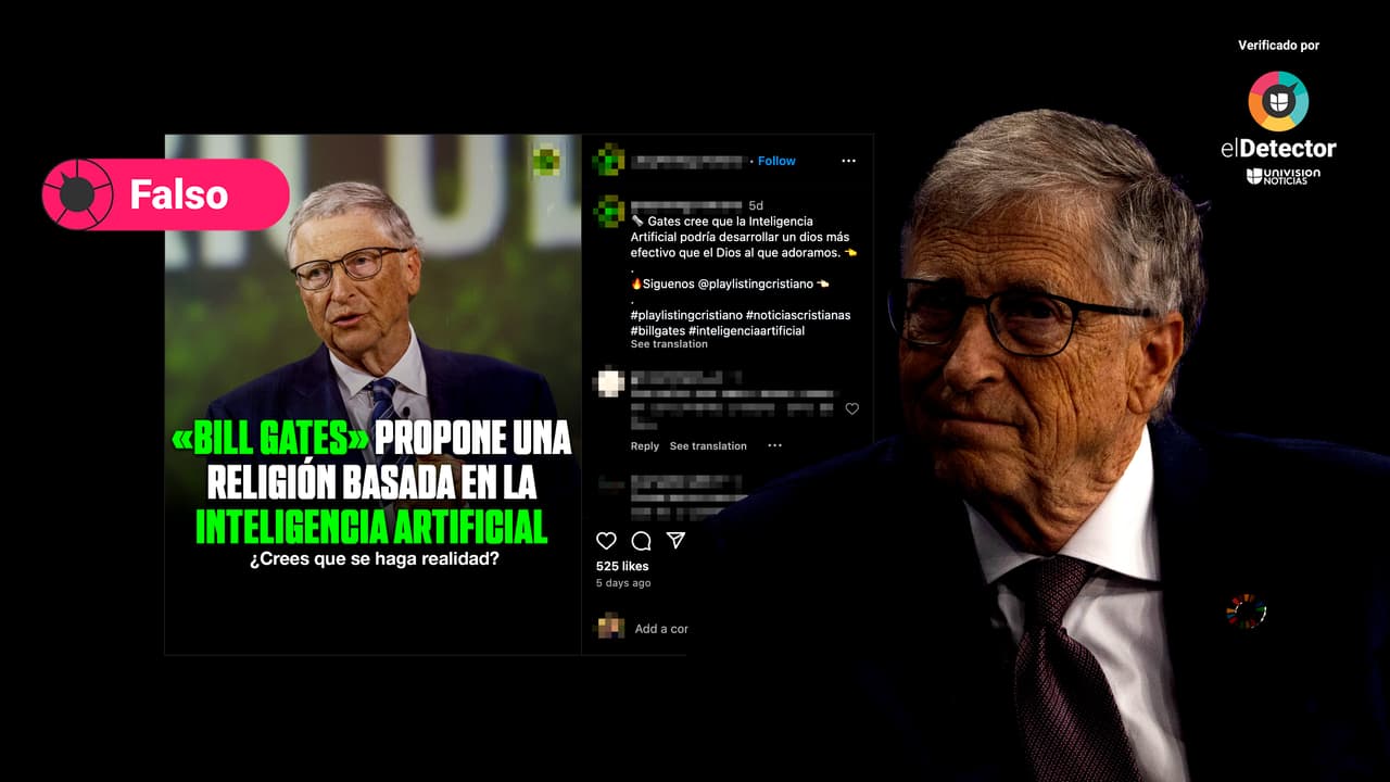Bill Gates NO propuso una nueva religión basada en la inteligencia artificial