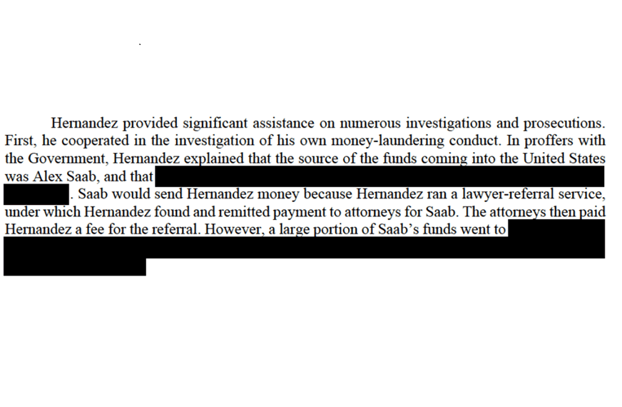 Fragmento del informe del fiscal asistente Sheb Swett, Corte Federal del Distrito Sur de Nueva York.
<br>
