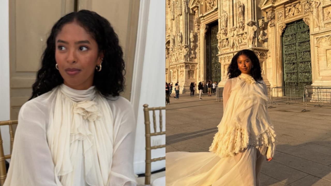 Natalia Bryant, hija de Kobe Bryant, deslumbra como modelo en la Semana de la Moda de Milán