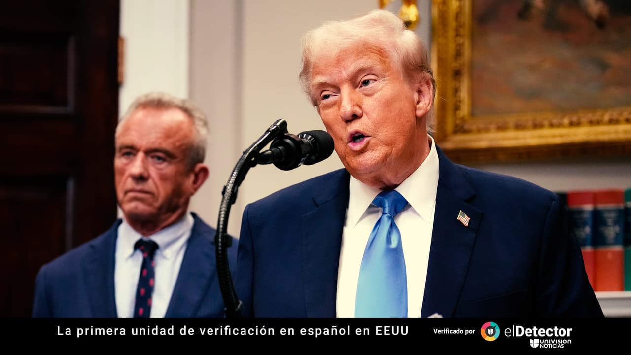 De la supuesta “asociación” entre el autismo y el Tylenol a “los amish y Cuba prácticamente no tienen autismo”: verificamos la conferencia prensa de Trump y Kennedy Jr.