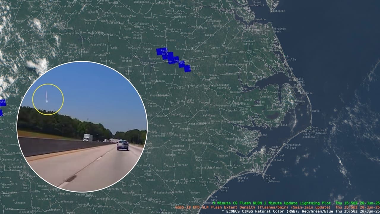 Caída de “bola de fuego” del cielo sorprende a residentes del sureste de EEUU: esto dicen los expertos