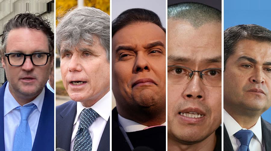 Traficantes, estafadores y corruptos: Juan Orlando Hernández y otros 11 polémicos indultos de Trump