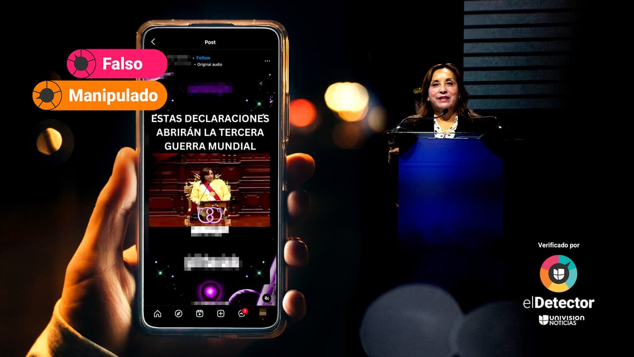 Ese video de la presidenta de Perú supuestamente anunciando castigos que se impondrán a las mujeres no es real