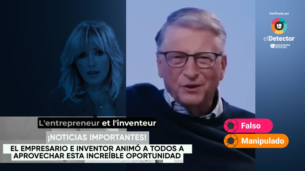 Bill Gates no anunció un proyecto de inversión que promete “225 euros” por hora, como dice ese video